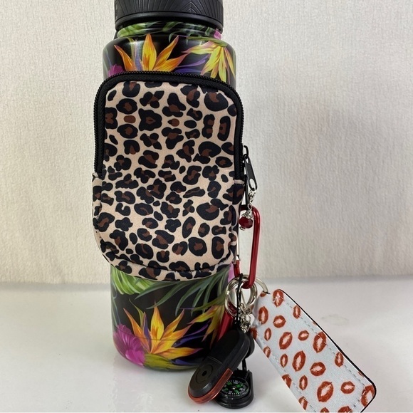 Water Bottle Pocket Key Finder Whistle Flashlight Compass - Picture 4 of 9